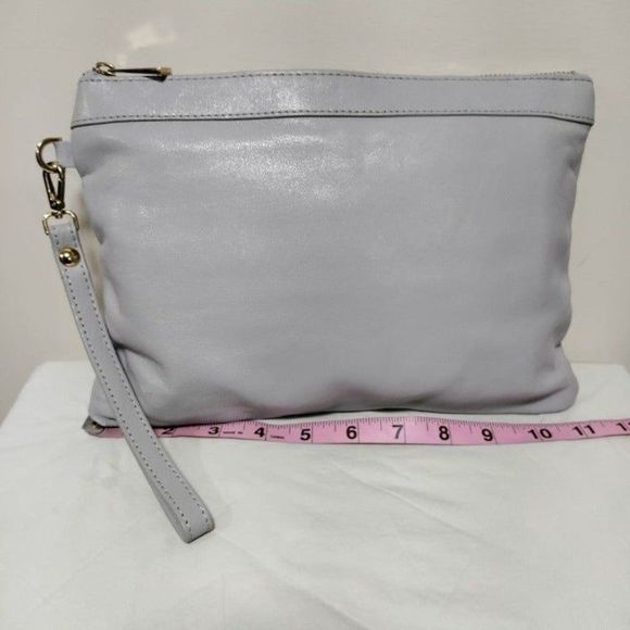 Laura Di Maggio Milano Women's Italian Butter Soft Leather Oversized Wristlet - Picture 4 of 10